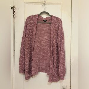 Wild Fable Pink Textured Pom Pom Cardigan Women’s Medium
